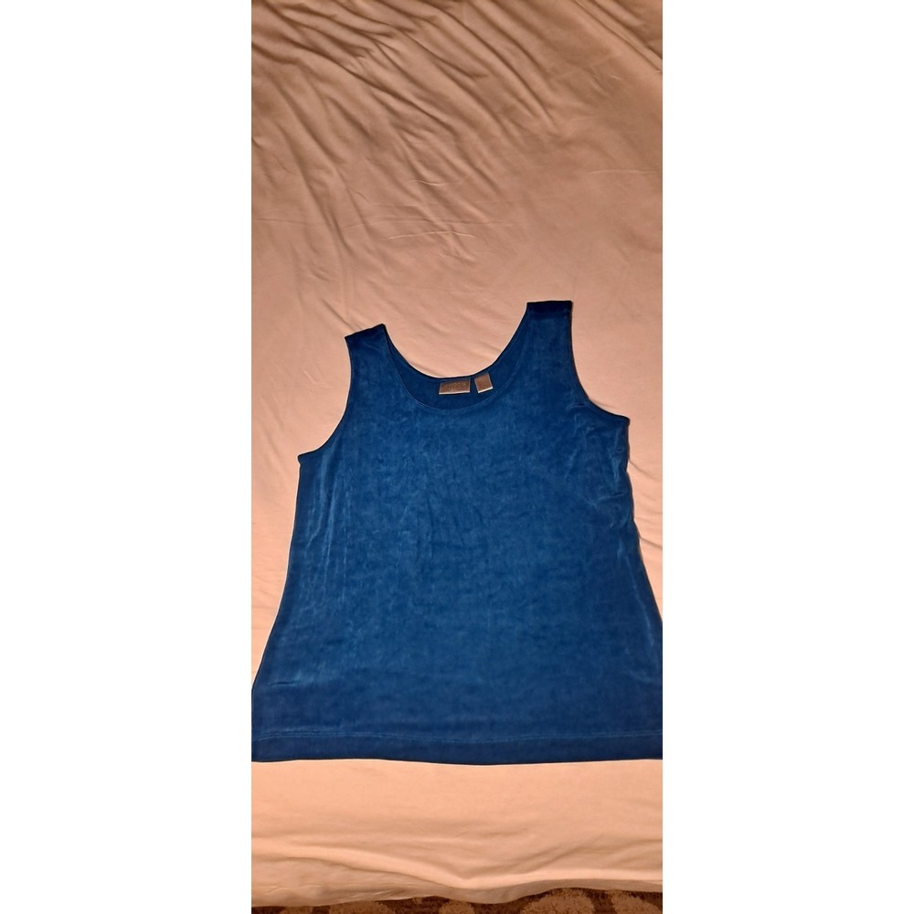 Chico's Blue Sleeveless Tank Top